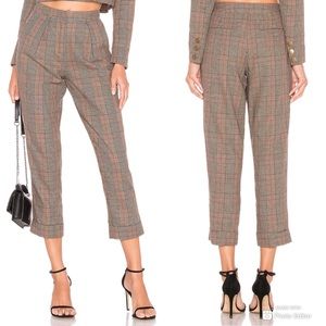 Tularosa Aimee pant in classic brown plaid L